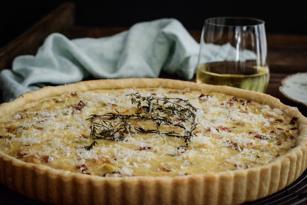 Cabbage, Leek, and Bacon Tart Recipe