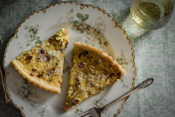 Cabbage, Leek, and Bacon Tart Recipe