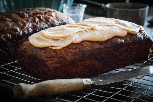 Pumpkin Bread with Brown Butter Maple Glaze Recipe