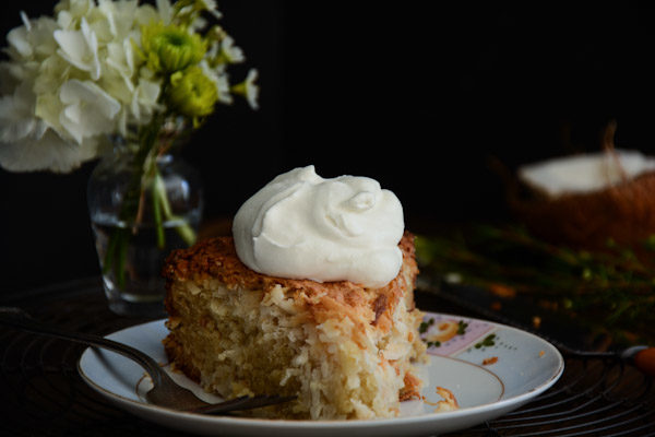 Triple Coconut Macaroon Cake Recipe