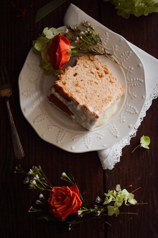 Orange Spice Angel Food Cake with Orange Glaze Recipe