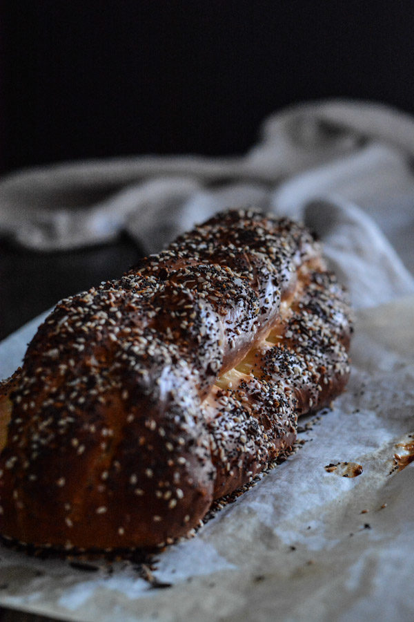 Challah Recipe with Everything Bagel Topping