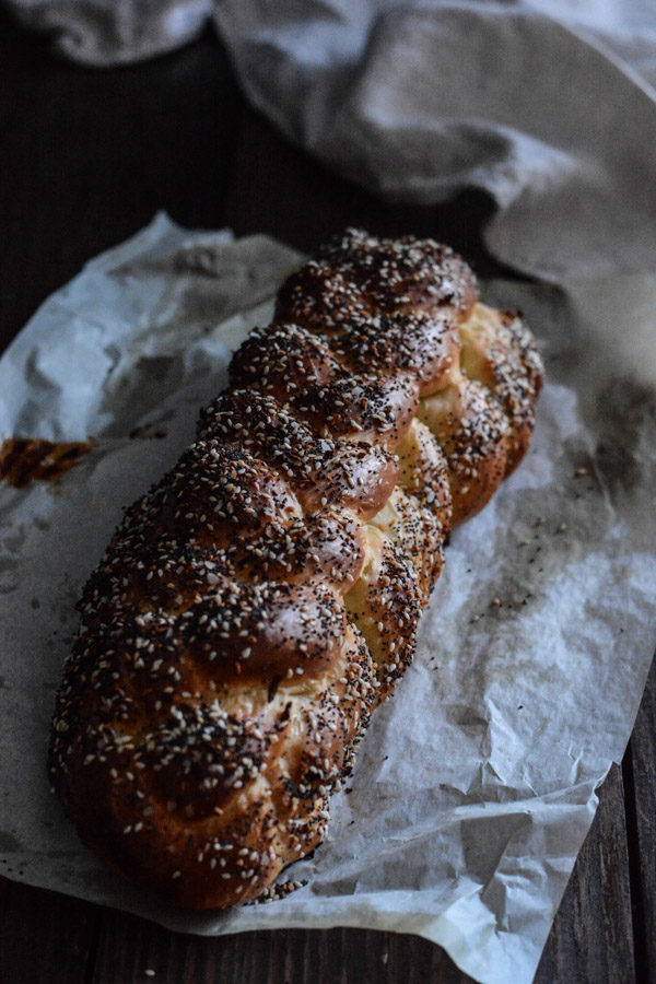 Challah Recipe with Everything Bagel Topping