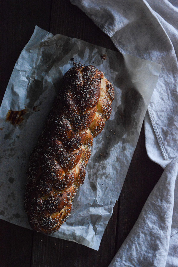 Challah Recipe with Everything Bagel Topping