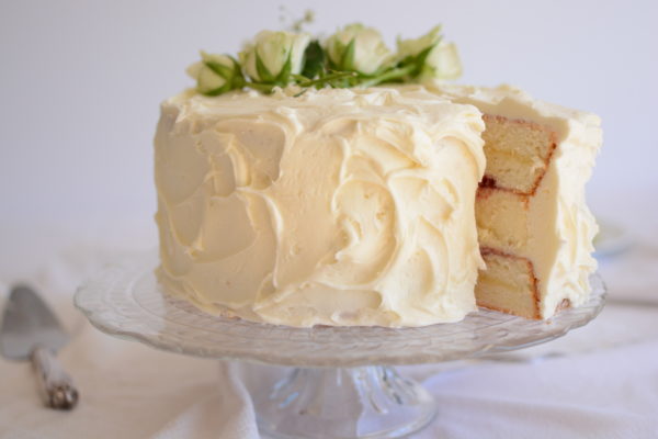 Triple Lemon Cake with Cheesecake Center Recipe