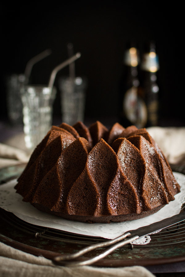 Root Beer Bundt Cake with Chocolate Root Beer Frosting