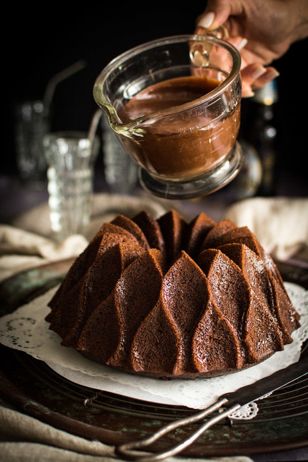 Root Beer Bundt Cake with Chocolate Root Beer Frosting