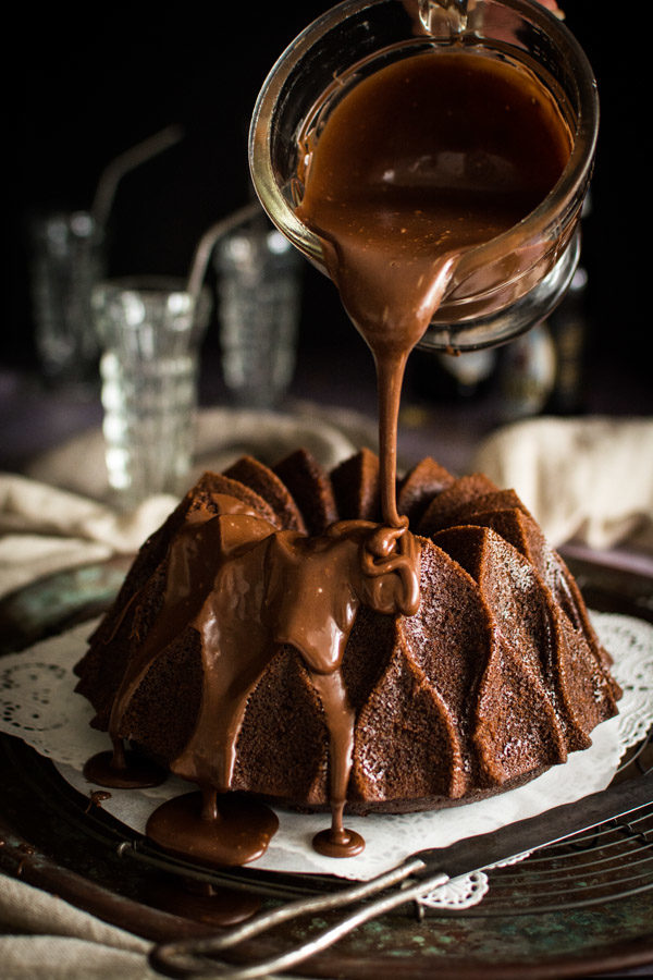 Root Beer Bundt Cake with Chocolate Root Beer Frosting